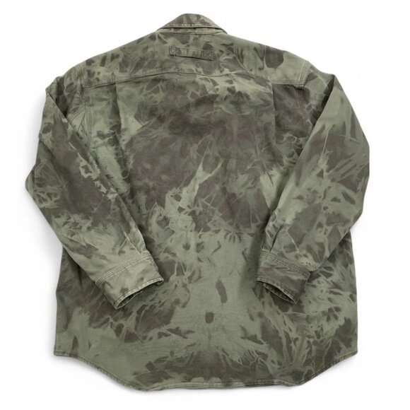 Duluth Trading Denim Camouflage Jacket Green Camo Military Army Field Men's M - Picture 7 of 8